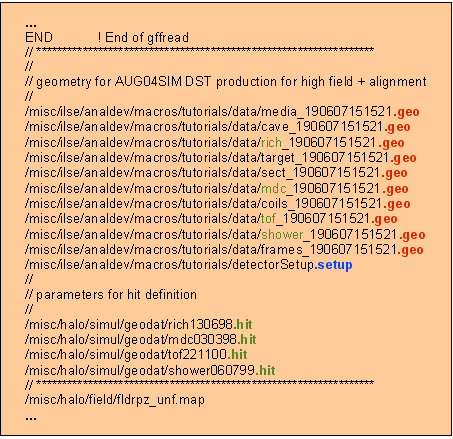 Initialization from ASCII files